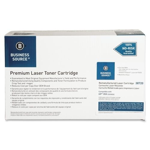 Business source remanufactured hp 05x toner cartridge -black - 6500pg- bsn38720 for sale
