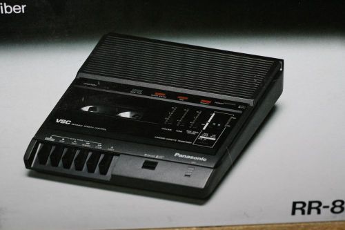 PANASONIC RR-830 STD CASSETTE RECORDER TRANSCRIBER WITH HEADSET &amp; FOOT PEDAL