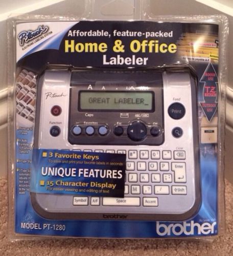 NIB Brother PT-1280 P-touch Electronic Labeling System