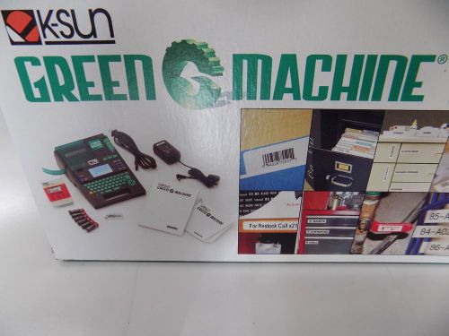 K sun label maker 2020lstb green machine 2m1007132 labeler printer for sale