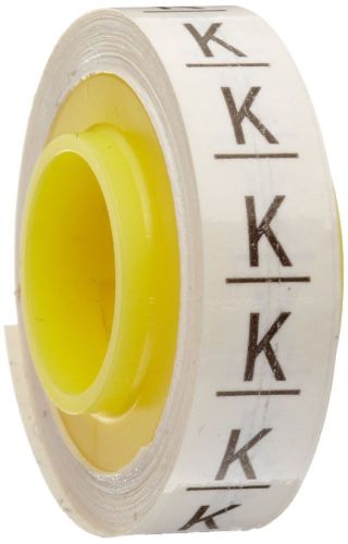 3M Scotch Code Wire Marker Tape Refill Roll SDR-K, Printed with &#034;K&#034; (Pack of 10)