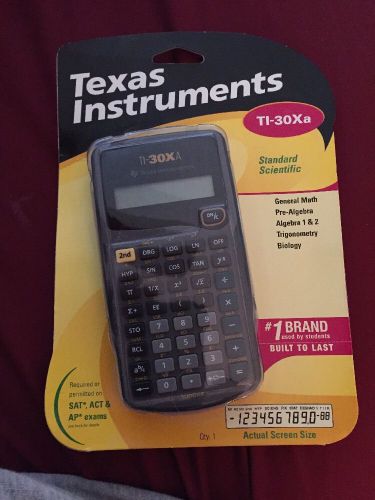 Texas Instrument TI–30Xa Standard Scientific Calculator New In Package