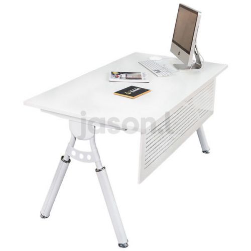 Elements 1000 desk - White JC leg - height adjustable desk, built in cable tray