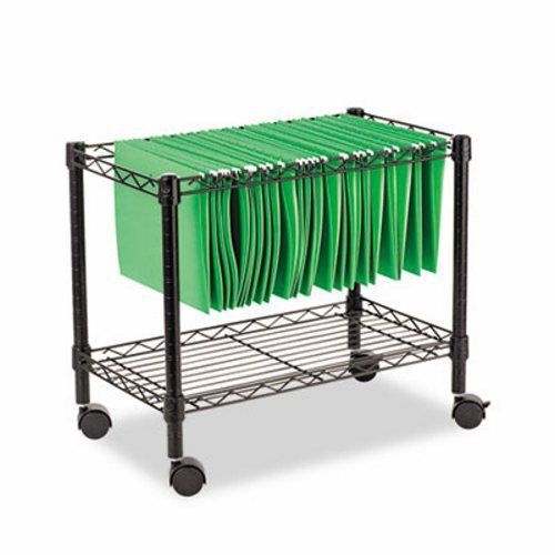 Alera single-tier rolling file cart, 24w x 14d x 21h, black (alefw601424bl) for sale