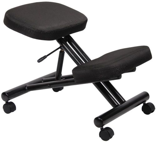 Ergonomic kneeling stool black fabric seat b248 for sale