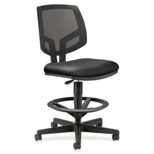 Hon volt mesh/leather task stool w/footring -leather black seat -black frame for sale
