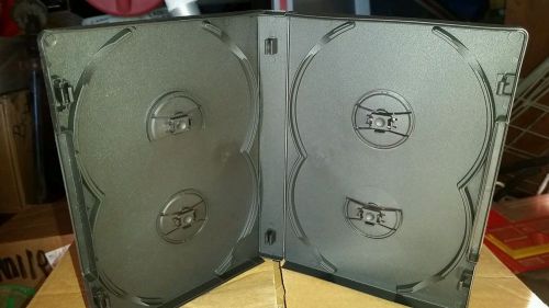 10 STANDARD 4 DISC BLACK DVD 14 MM CASES
