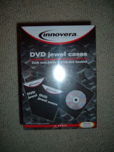 Innovera Standard DVD Storage Case, Black, 10 Cases per Pack - IVR72810