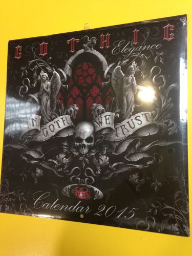 CALENDAR OFFICIAL 2015 GOTHIC IN GOTH WE TRUST SPIRAL COLLECTION CALENDER