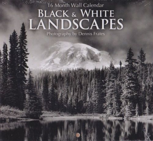 2015 Black and White Landscapes Mini Wall 16 Month Calendar Studio 18