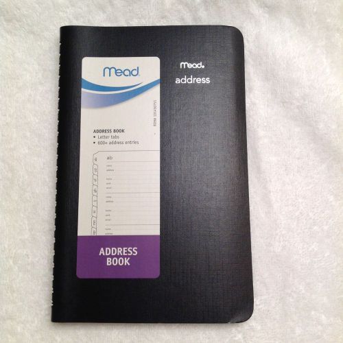 Mead Address Book, Spiral Bound and Letter Tabs for Easy Reference