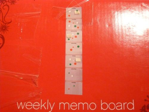 **NEW** WEEKLY MEMO BOARD WITH MAGNETS NEW***