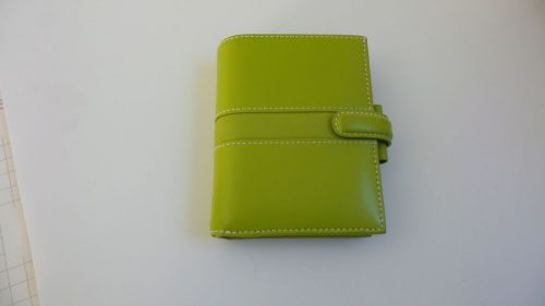 FILOFAX mini size Lime Piazza Leather Organizer Agenda - unused rare