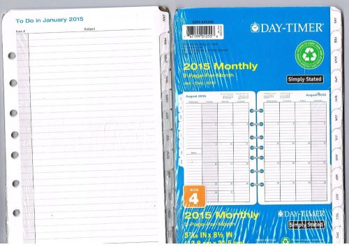 DAY-TIMER 2015 Two Page-per-Month Organizer Refill, January-December, 5-1/2 X 8