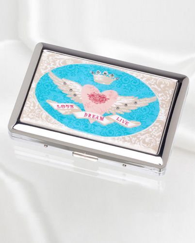 Business Card Holder with Love, Dream, Live(Also CIgarette Holder)