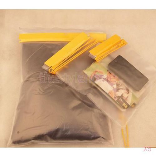 5x 3pcs pvc waterproof bags pouch storage pocket for camera cellphone documents for sale