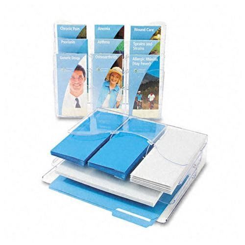 Deflect-o Three Tier Document Organizer With Dividers - 11.5&#034; X 13.37&#034; X (47631)