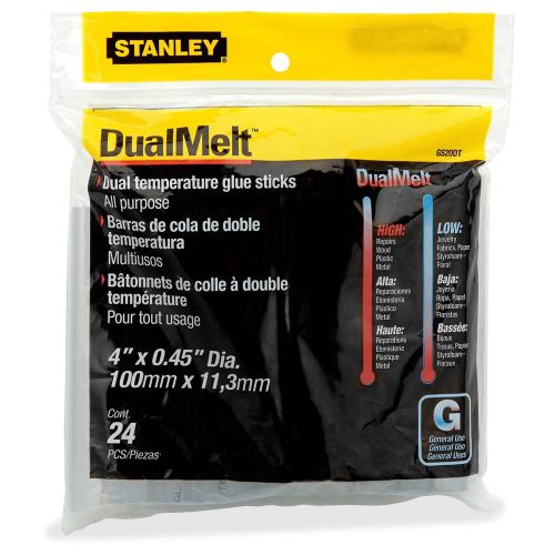 Stanley-Bostitch Dual Temperature Glue Stick - 11.20 oz - 24/Pack - Silver
