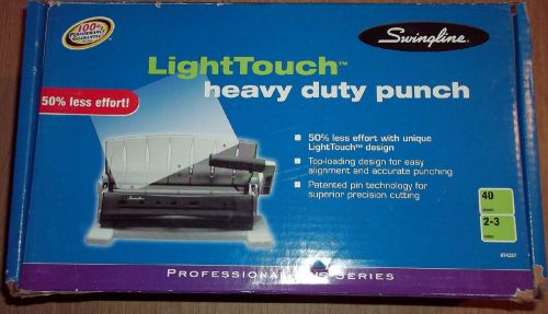 Swingline Light Touch 40 Sheet Heavy Duty Hole Punch #74357