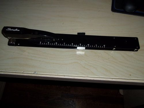 Swingline 34121 12&#034; Long Reach Stapler Built-in Ruler &amp; Adj Locking Paper Guide