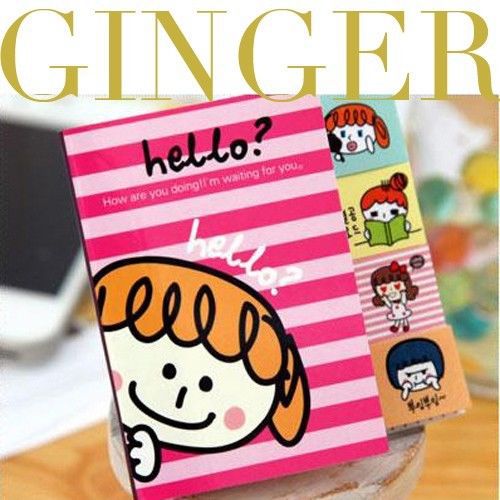 Hello Girl Type - Sticker Post It Bookmark Point Marker Memo Flags Sticky Notes