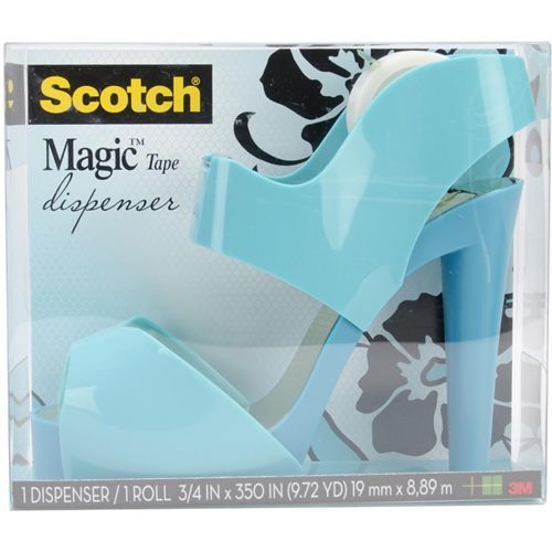 Scotch blue sandal tape dispenser 2 handed with 1 roll of scotch magic tape for sale