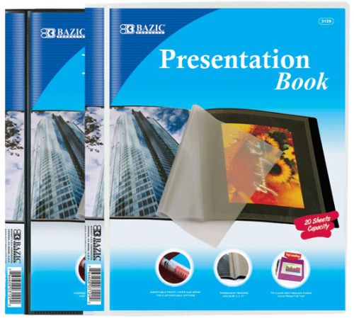 BAZIC 10-Pockets Presentation Book, Case of 144