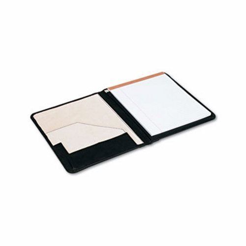Universal Pad Holder, Leather, w/Writing Pad, Inside Pocket, Black (UNV32650)