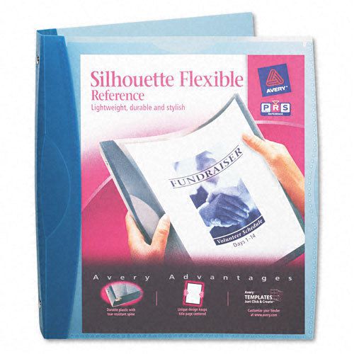 Avery Silhouette Flexible Poly Round Ring 3-Ring Binder, 1&#034; - AVE17231