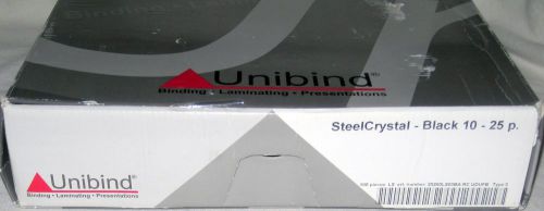 Unibind steelcrystal binders – 3 boxes of 100 binders for sale
