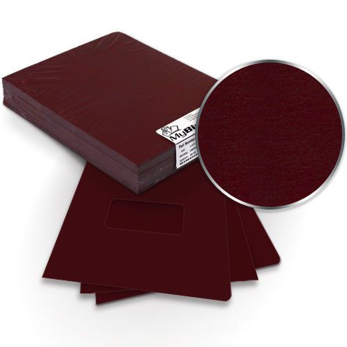 3/32&#034; LeatherFlex Maroon Frost Front Thermal Binding Covers 100pk Free Shipping