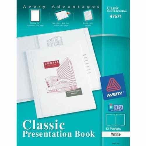 NEW Avery Classic Presentation Book, White, 1 Book (47671)