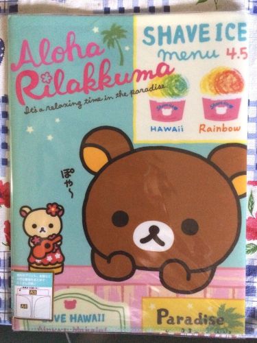 cute Rilakkuma bear 10-pocket A4 file folder