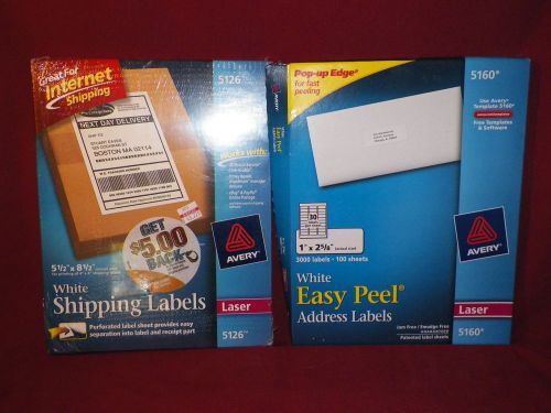 Avery labels both 5129 and 5160 great for internet shipping