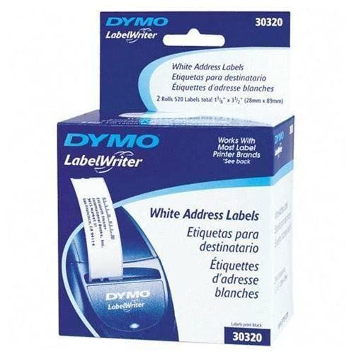 Dymo 30320 Dymo Labelwriter White Address Labels 1-1/8 Inch X 3-1/2 (dym30320)