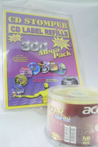 300 Avery Labels for CD Stomper Pro CD/DVD Labeling System +BONUS