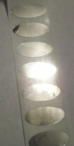 Roll of 1000 silver chrome hologram security sticker label seals for sale