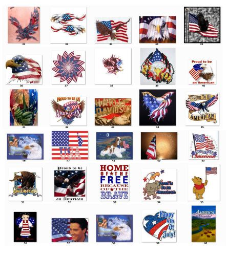 30 Personalized US flag Independence Day Address Labels Buy3 get1 free {f2}