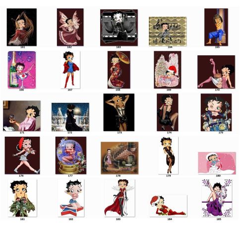 30 Return Address Labels &amp; 30 Square Stickers Betty Boop Buy3 get1 free (b7)