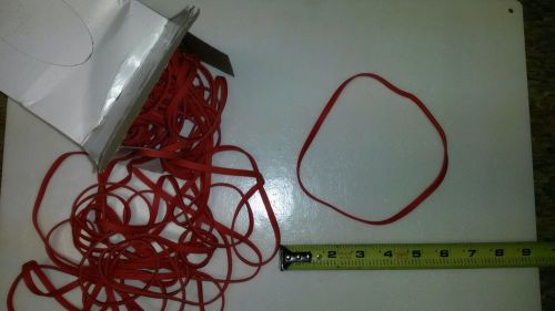 50 LARGE RED RUBBER BANDS ( FILE BANDS-RUBBER BAND GUNS) 7 X 1/4