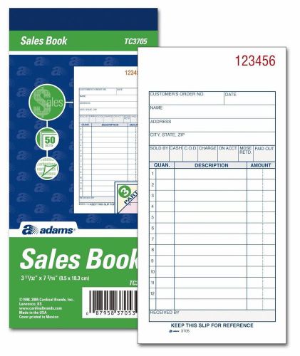 Adams Carbonless Sales Book TC3705