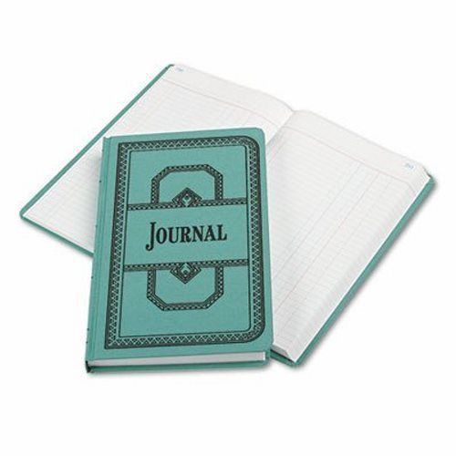 Record/Account Book, Journal Rule, Blue, 500 Pages, 12 1/8 x 7 5/8 (BOR66500J)