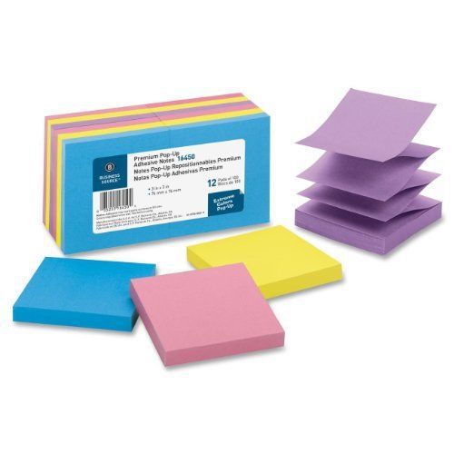 Business Source Pop-up Adhesive Note - Removable, Repositionable, (bsn16450)