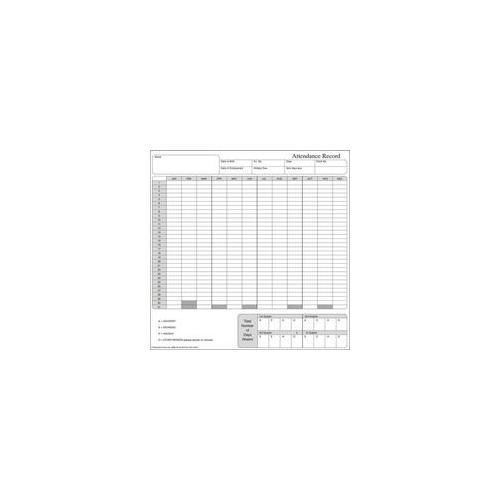 Sigma Attendance Record Card Pack of 50 G401R