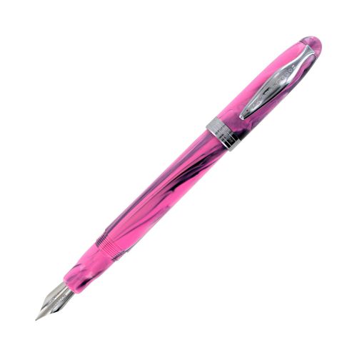 Noodler&#039;s Ink Ahab Piston Fountain Pen, Steel Flex Nib - Pink Tiger Barrel