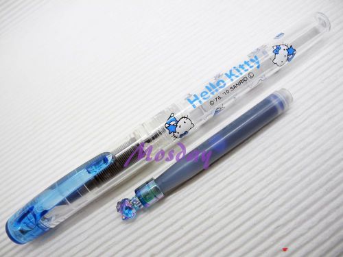 3pcs Special Hello Kitty Version Platinum Preppy Fountain Pen 0.3mm, BLUE BLACK