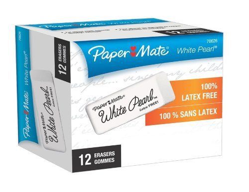 Paper Mate Pearl Eraser - Lead Pencil Eraser - Latex-free, Smudge (pap70626)
