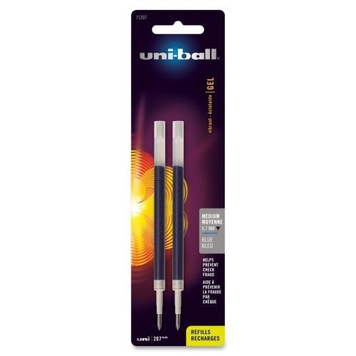 Uni-Ball Signo 207 Gel Pen Refill 0.70 mm - Med Pt - Blue For Uniball Gel 12pk