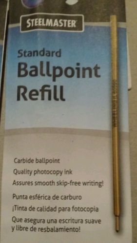 Steelmaster  Standard Ballpoint Pen Refill Black Ink Fine Point (1 Each x 4