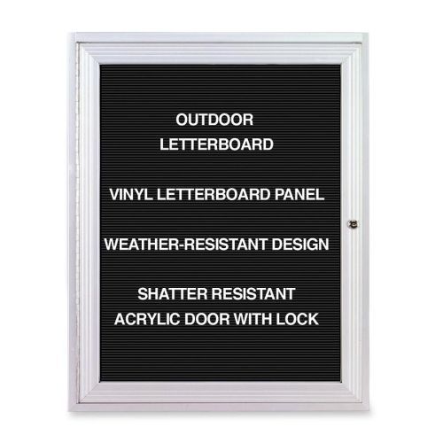 Ghepa13624bxbk outdoor enclosed letterbrd,1-door,locking,3&#039;x2&#039;,am frame for sale